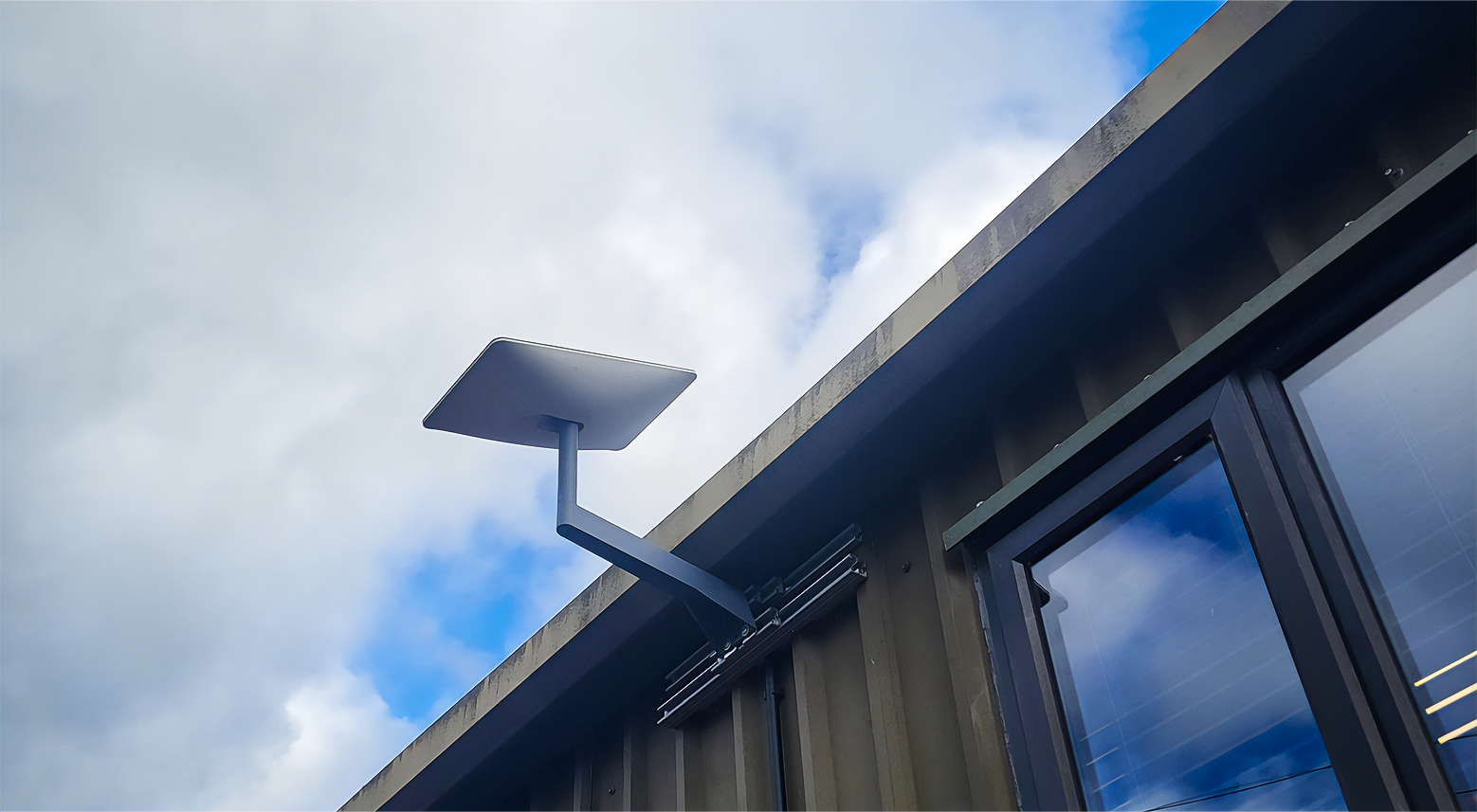 Starlink satellite terminal powered by off-grid wind and solar generation